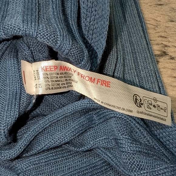 Daily Practice Knit Morris Sweater Midi Dress Blue Women's Medium - Picture 11 of 12